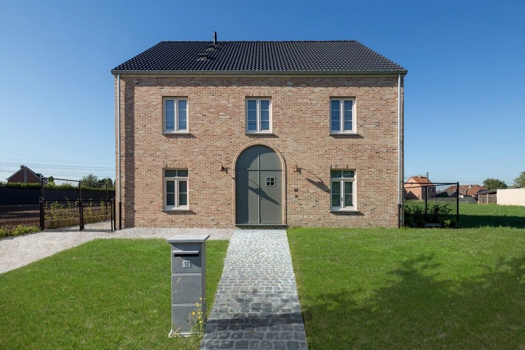 Newly built two-storey brick family home