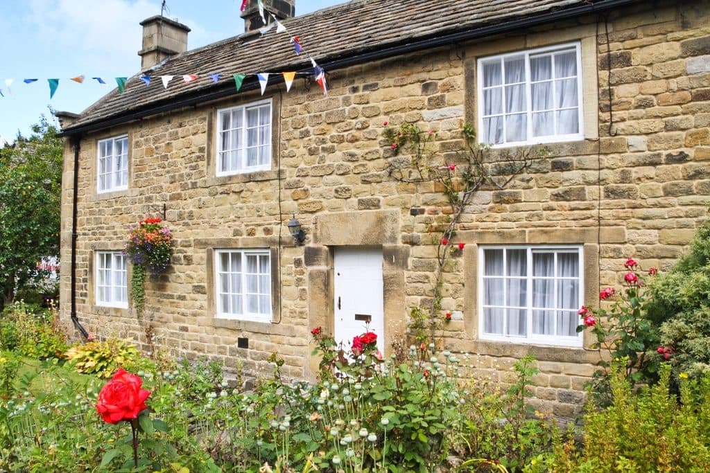 Renovated stone period cottage with garden